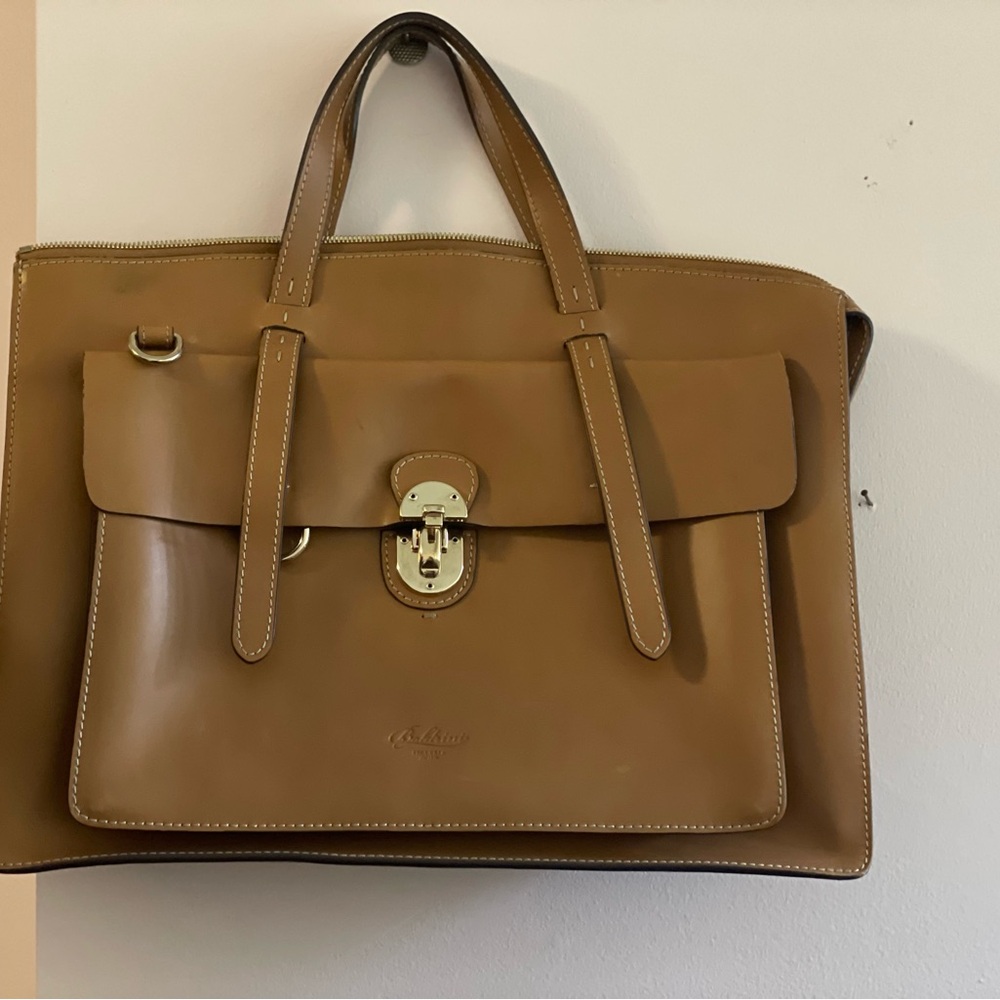 Boldrini Selleria Brown Leather Satchel Classic Elegance